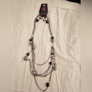 Paparazzi necklace with dangle earrings set